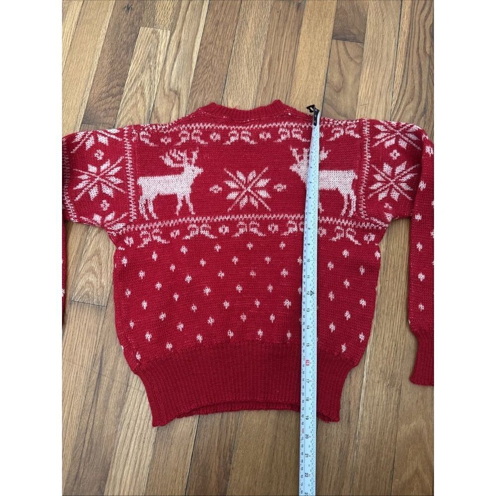 Vintage Jantzen Ski Sweater Women's Red Size 38 XS - Picture 6 of 6